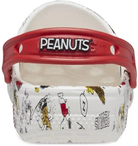 Miniatura 7 de Crocs Zuecos de Snoopy clásicos unisex para niños, BlancoMulticolor