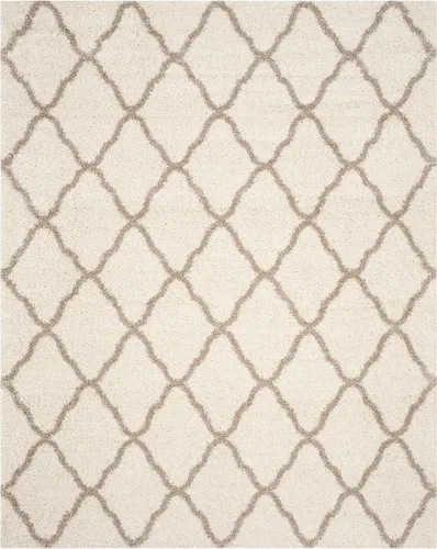 Miniatura 2 de SAFAVIEH Hudson Shag Collection - Alfombra extragrande de 11 x 15 pies, diseño de enrejado, no desprende pelusa y de fácil cuidado, 2 pulgadas