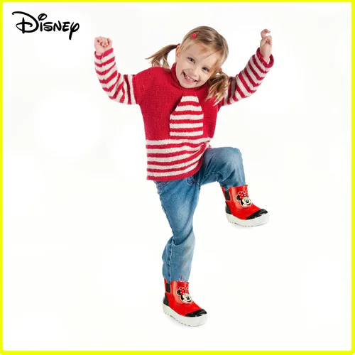 Miniatura 5 de Disney Girl Minnie Mouse Mid Height Easy Slip-on Waterproof Rubber Boots