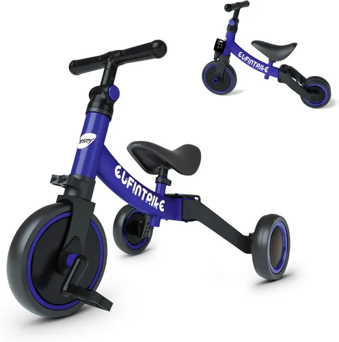 Miniatura 11 de besrey Bicicleta 5 en 1 para niños de 1 año a 4 años, triciclo para niños pequeños, triciclo para niños, juguetes para niños y niñas, entrenamiento
