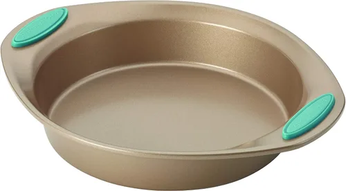 Miniatura 3 de Rachael Ray Cucina - Juego de utensilios para hornear incluye bandeja antiadherente para hornear galletas y molde para magdalenas, 4 piezas, marrón