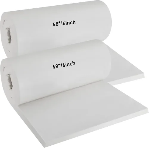 Amylove 2 mantas aislantes de fibra de cerámica de 48 x 16 x 1 pulgadas, aislamiento térmico de alta densidad 2600f para estufas, hornos, forjas,