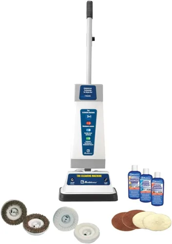 Miniatura 8 de Koblenz P-820 BA Champú de alfombras y pulidor de pisos, máquina de limpieza de pisos, 3 velocidades, cepillos de fregar, almohadillas de pulido