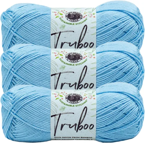 Miniatura 61 de (1 Madeja) Lion Brand Yarn Truboo Yarn, Aguamarina