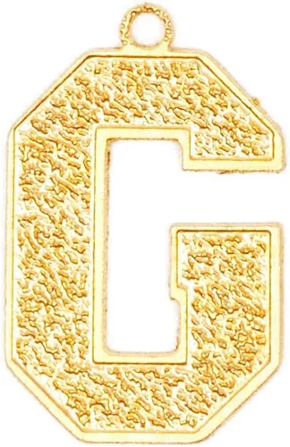 Miniatura 8 de Bright Creations Dijes de letras con iniciales, paquete de 26, cobre chapado en oro para hacer joyas de oro