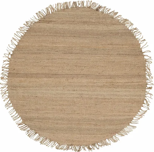 Miniatura 11 de Hauteloom Aphrodite JModern - Alfombra tejida a mano de yute de fibra natural, alfombra geométrica contemporánea a cuadros para sala de estar, Crema