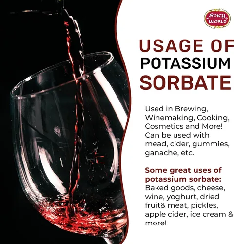 Miniatura 3 de Spicy World Sorbato de potasio de 14 onzas, grado alimenticio, gran estabilizador de vino, conservante para gomitas, aguamiel, sidra y mucho más