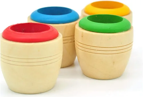 Miniatura 5 de 4pcs Caleidoscopios Mágicos Efecto Ojo de Abeja Caleidoscopios Juguete de Madera para Niños Regalo Festival