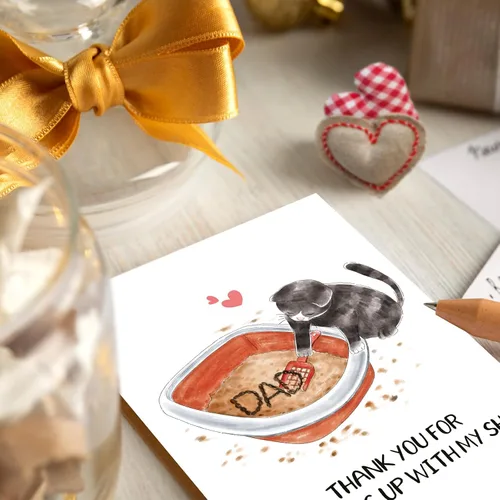 Miniatura 3 de Dulce tarjeta del día del padre para marido, novio, tarjetas del día del padre, regalos de esposa, Watching You Be An Amazing Dad Is My Favorite