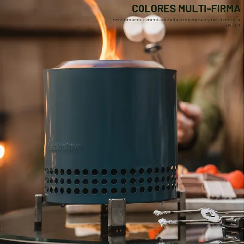 Miniatura 9 de Solo Stove Mesa, Hoguera de Mesa de 5.1 Pulgadas con Soporte - Hoguera de Acero Inoxidable Sin Humo para Acampar, al Aire Libre y Patio - Hoguera
