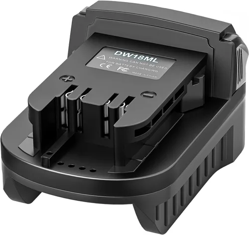 aikeec Adaptador de batería compatible con De-Walt a compatible con Milwaukee, convertidor de batería de litio de 18 20 V para herramienta eléctrica