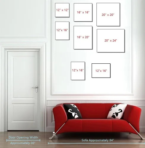 Miniatura 6 de Niwo ART - Montañas y mar, serie de pinturas más famosas del mundo, lienzo de pared para decoración del hogar, envoltura de galería, estirado