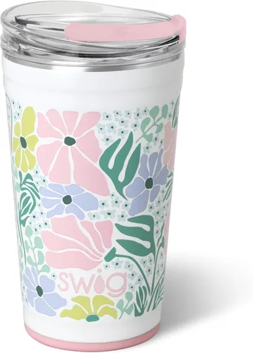 Miniatura 11 de Swig Life - Vaso aislante de 22 onzas, vaso de viaje para café con tapa, taza de café para viaje compatible con portavasos, de acero inoxidable