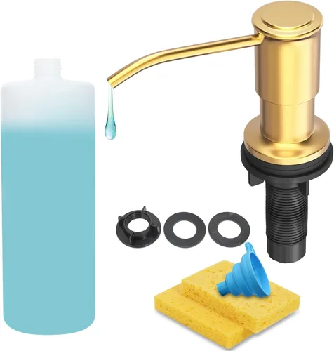 Miniatura 9 de Dispensador de jabón para fregadero de cocina, bomba dispensadora de jabón para fregadero de cocina, recarga desde la parte superior, dispensador