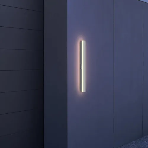Miniatura 20 de LEEKI - Lámpara exterior moderna de 24 pulgadas - Luminaria exterior rectangular - 19W 3000K - IP65 Antióxido - Negro