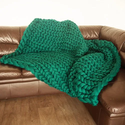 Miniatura 11 de Manta bohemia de punto grueso, tamaño matrimonial, color beige, hecha a mano para decoración de cama, manta de ganchillo, regalo para cumpleaños
