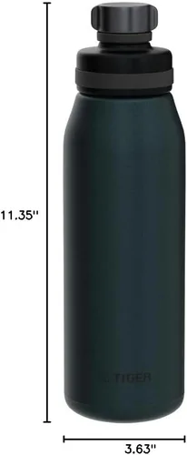 Miniatura 4 de Tiger Botella carbonatada con aislamiento al vacío, 0.3 gal (1.2 L), acero inoxidable, Bebida deportiva y cerveza, gran capacidad, aislamiento