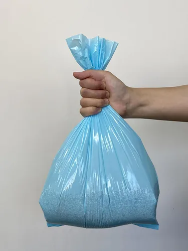 Miniatura 4 de BOS Amazing Odor Sealing Cat - Bolsas de eliminación de desechos para gatos, duraderas y sin perfume [Tamaño: M, color: azul claro]