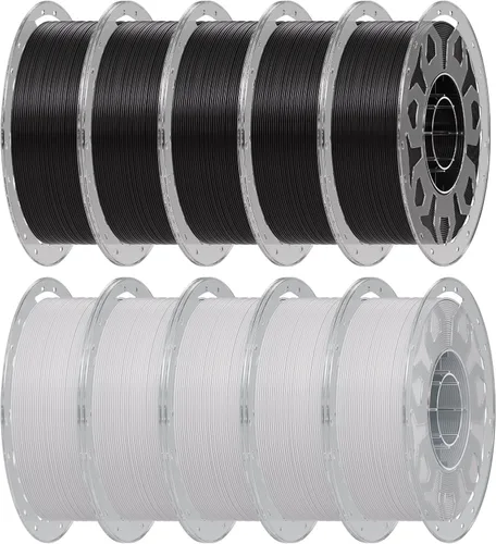 Miniatura 15 de Creality Filamento de madera PLA de 4.4 lbs, filamento de impresora 3D de 0.069 in, textura seda suave, dureza, filamento de impresión de carrete