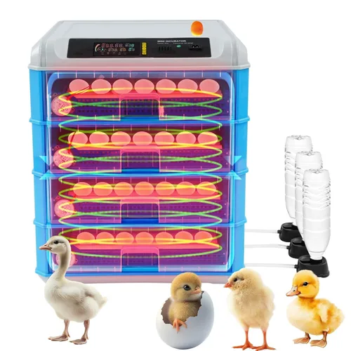 Miniatura 10 de 12 incubadoras para incubar huevos, incubadora de huevos de gallina con giro automático de huevos y pantalla de humedad y luz LED para incubar pollos