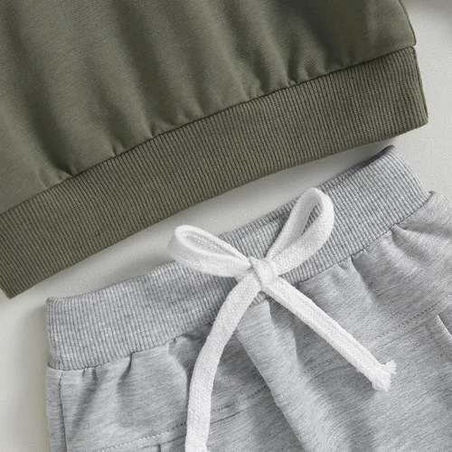 Miniatura 5 de CIYCUIT Conjunto de sudadera de manga larga y pantalones para bebé niño pequeño