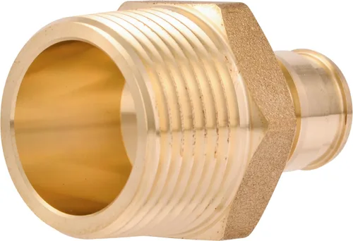 Miniatura 8 de SharkBite Adaptador MNPT de expansión de 1/2 x 1/2 pulgada para tubería PEX-A, accesorios de plomería de latón, adaptador NPT macho para tubería