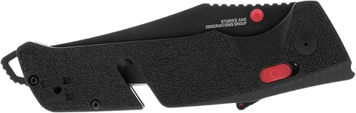 Miniatura 5 de SOG Trident en Cuchillos Plegables Profesionales Ambidiestros Parcialmente Serrados Hoja de Acero Inoxidable CRYO D2 Tratada Términicamente