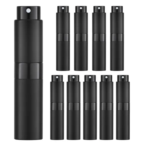 Miniatura 9 de Tekson Atomizador de perfume de viaje de 0.3 fl oz, recargable, mini botella de spray de colonia vacía, pequeño rociador portátil para después