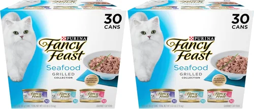 Miniatura 10 de Purina Fancy Feast - Alimento húmedo a la parrilla para gatos, colección de mariscos en paquete variado de alimentos húmedos para gatos