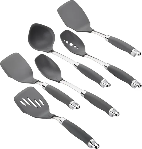 Miniatura 10 de Anolon SureGrip tenedor de carne de acero inoxidable/herramienta de cocina, 13.25 pulgadas, gris, 46288