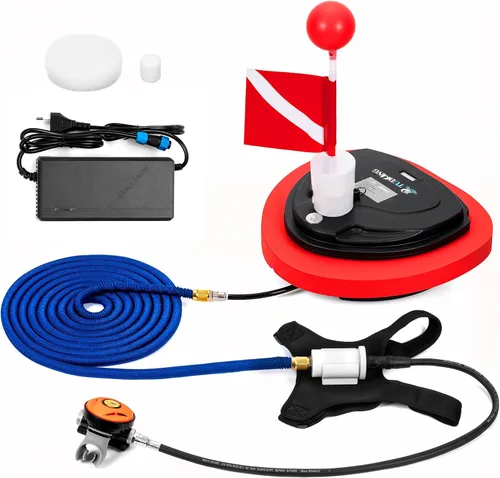Miniatura 7 de TUXING Diving Ventilator,Diving Without Tanks with Scuba BCD, Waterproof Portable Rechargeable Scuba Diving Tank,45 ft Hose & Scuba Breathing