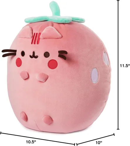 Miniatura 7 de GUND Pusheen Squisheen - Peluche perfumado de fresa, juguete esponjoso para edades de 8 años en adelante, rosa, 11 pulgadas