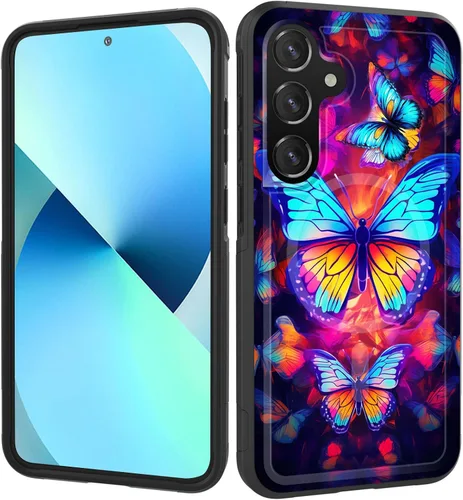 Miniatura 92 de Funda magnética para Galaxy A16 5G, [compatible con MagSafe] [protección contra caídas de grado militar] Funda resistente a prueba de golpes