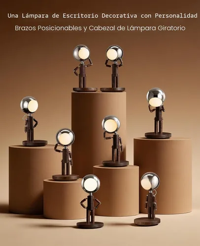 Miniatura 5 de Lámpara de mesa inalámbrica, lámpara de mesa de madera recargable con control táctil y brillo ajustable, lámpara de noche decorativa inalámbrica