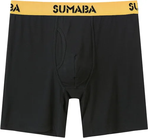 Miniatura 3 de Calzoncillos tipo bóxer de pierna larga para hombre, con bolsa que no se suben para hombre