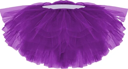 Miniatura 4 de Tutús para mujeres, faldas de tul tutú para adultos, disfraces para mujeres, 5 capas, faldas tutú para niñas, adolescentes, Halloween, ballet