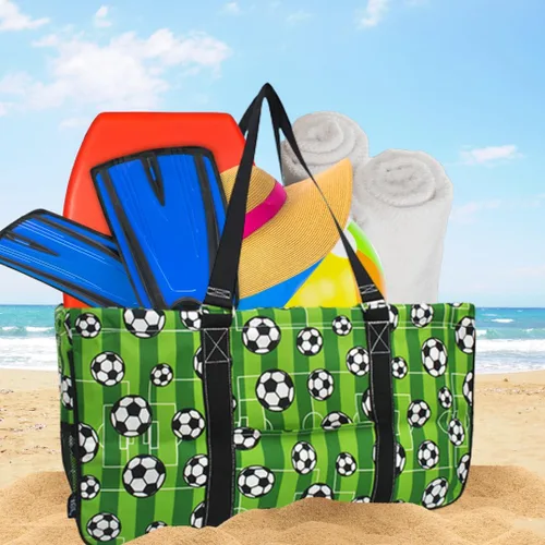 Miniatura 117 de NGIL Bolsa de comestibles reutilizable extra grande plegable de gran tamaño para comestibles, almacenamiento, picnic, playa, Bronco-negro occidental