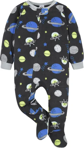 Miniatura 3 de Gerber Baby Boys' Toddler Loose Fit Flame Resistant Fleece Footed Pajamas 2-Pack