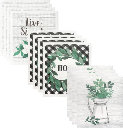 Miniatura 10 de RITZ Paños de esponja suecos, Boho, paquete de 12