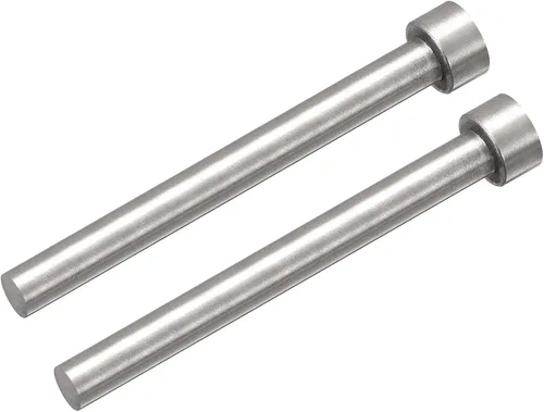 Miniatura 11 de uxcell Pasadores eyectores rectos, 0.256 in (1/4") Dia. Punzón de punta redonda de acero 65Mn 100mm (4") de largo para mantenimiento mecánico 2