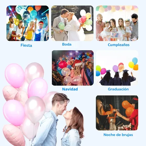 Miniatura 6 de Balloon Pump Electric, SPLAKS Balloons Inflator Air Pump Portable Balloon Blower for Garland Arch, Party Decoration Blanco