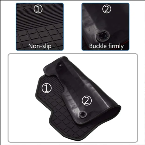 Miniatura 4 de Alfombrilla de goma para automóvil, ajuste personalizado para Ford Escape 2013, 2014, 2015, 2016, 2017, 2018, 2019, inodoro, lavable, resistente