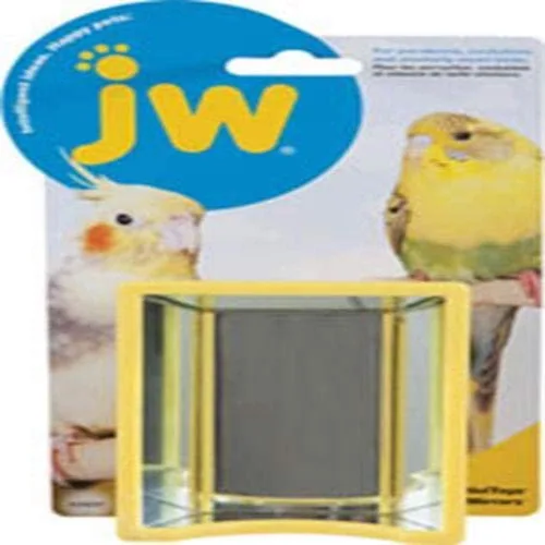 Miniatura 2 de JW Hall Of Mirrors - Juguete para pájaros, 3.25 pulgadas de largo x 4.25 pulgadas de ancho x 1.25 pulgadas de profundidad