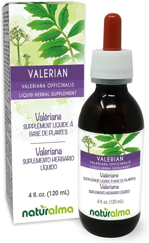 Naturalma Valeriana (Valariana officinalis) Tintura de raíz sin alcohol - Extracto líquido de 4 onzas líquidas en gotas - Suplemento herbario -