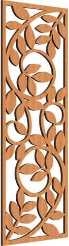 Miniatura 102 de 9 3/8"W x 24 3/8"H x 1/4"T Utica Decorativo Fretwork Madera Paneles de Pared, Abedul