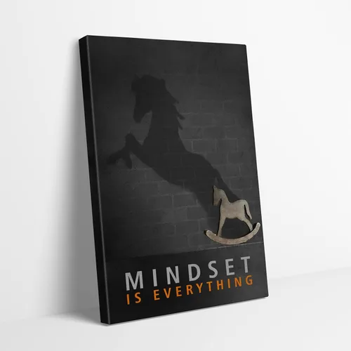 Miniatura 18 de KAWAHONE Mindset Is Everything - Lienzo decorativo para pared, diseño motivacional de rey león, con citas inspiradoras de emprendedor, póster