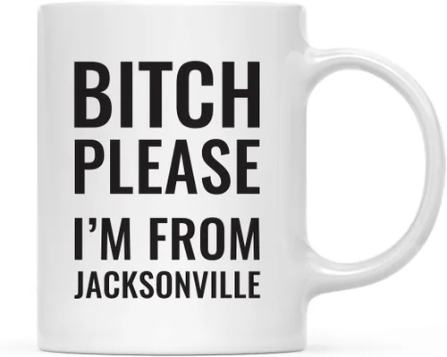 Miniatura 75 de Andaz Press Taza de café de 11 onzas, regalo de broma, Bitch Please I'm from Alabama, paquete de 1, incluye caja de regalo, divertidas ideas