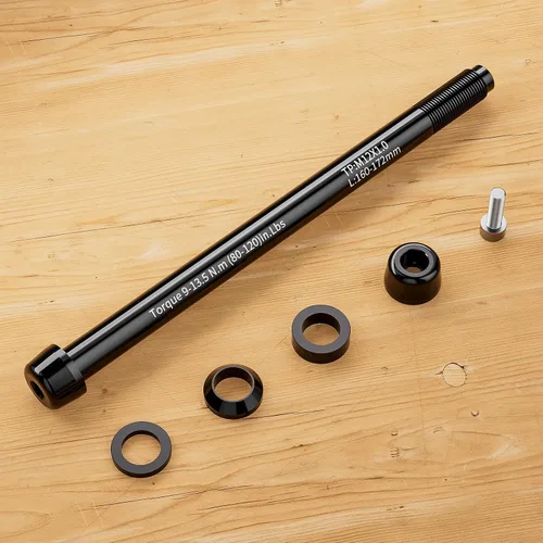 Miniatura 2 de Ejes pasantes de 12 mm para entrenadores de bicicleta - Adaptador de eje pasante M12 x 1.0/1.5/1.75 para fijación de rueda trasera en entrenador