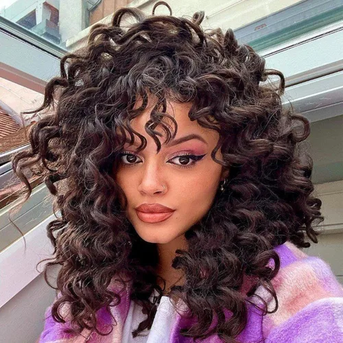 Miniatura 49 de Cabello de ganchillo con ondas oceánicas, 12 pulgadas, 8 paquetes de 3 tonos, cabello rizado de longitud media, rizado y ondulado profundo