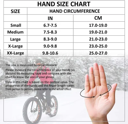Miniatura 7 de Guantes térmicos de invierno impermeables de 40 - Guantes cálidos Thinsulate resistentes al viento con pantalla táctil, para conducir y ciclismo